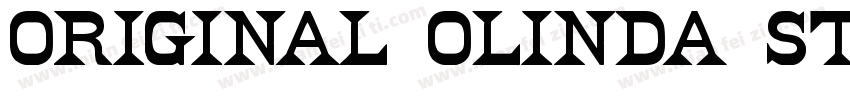 Original Olinda Styl字体转换